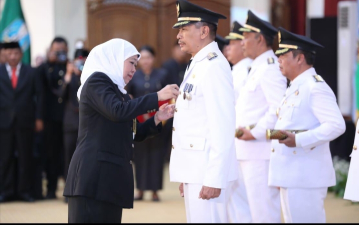 Gubernur Jatim Khofifah Indar Parawansa Resmi Lantik Dr. Ir. Wahyu Hidayat Jadi Pj Wali Kota Malang