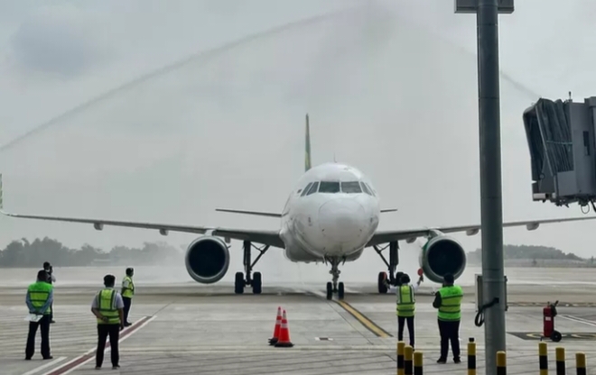 Resmi Beroperasi, Citilink Jadi Pesawat yang Terbang Perdana di Bandara Internasional Dhoho Kediri